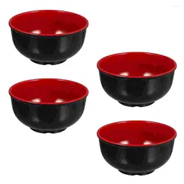 Dinnerware Sets Angoily Large Storage Cerote Red Round Creative Salad Dishes Vintage Dessert Plastic Style Cookware Hard Kitchen