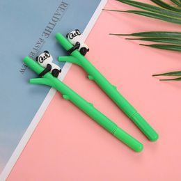 2Pcs Wholesale Creative Panda Climbing Tree Cute Gel Pen Student Christmas Gifts Prizes Stationery School Supplies