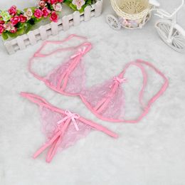 Sexy Set womens underwear 18 Ladies Strappy Thong Underwear Set Oversize Sensual Woman Sexy lingerie 3XL porn Temptation Lace Bra erotic 230426