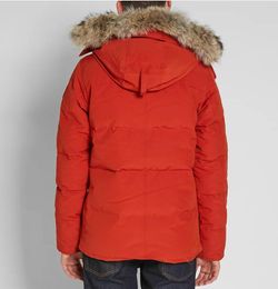 Canada Mens Designer Giacche Veste Homme Outdoor Puffer Inverno Jassen Capispalla Grande pelliccia con cappuccio Fourrure Manteau Piumino Cappotto Hiver Parka Doudoune EBLW