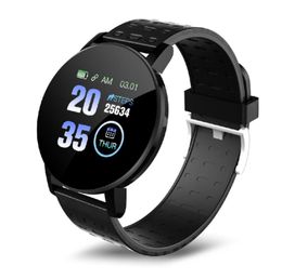 119Plus Smart Watch Blood Pressure Sport Tracker Waterproof Bluetooth Bracelet Heart Rate Monitoring for Android IOS