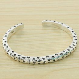 S925 sterling silver bracelet bangle pentagram star lovers fashion classic online celebrity temperament creative personality simple Jewellery