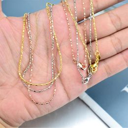 Chains 10pcs Oval Bead Chain Jewellery DIY Material Necklace Bulk Pendant Lady Supplies