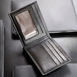 Wallets Vintage Men Leather Wallet Short Slim Male Purses Money Clip Holder Ultra-thin Mini Soft