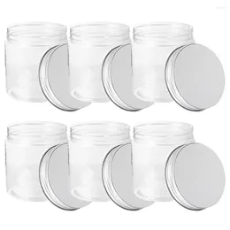 Storage Bottles 6 Pcs Portable Snack Containers Aluminium Lid Mason Jars Candy Canning Food Tank Household Lids Honey Sealed Baby