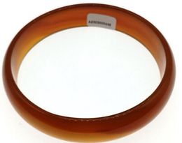 Certified GENUINE Asia Natural Orange Agate Jade Bangle Bracelet Inner Size 67mm