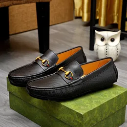 2023 Men's Dress Shoes Fashion Designer Casual Business Genuine Leather Flats Brand Classic Male Party Wedding Loafers Size 38-45