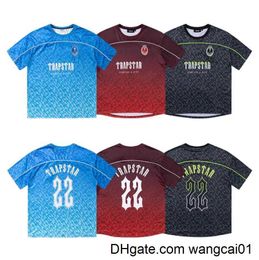 wangcai01 Men's T-Shirts Trapstar T-shirts Mens Football Jersey Tee Women Summer Casual Loose Quick Drying T shirts Short Seve Tops