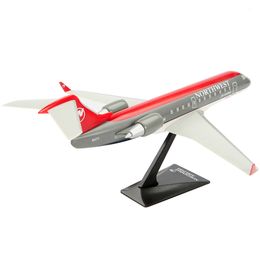 Aircraft Modle 1 100 Aircraft Model Toy Northwest Airlines NWA CRJ-200 Replica Collector Edition for Collection 230426