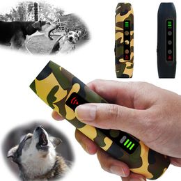 Repellents Pet Dog Repeller 3 in 1 Anti Barking Stop Bark Training Ultrasonic Repellent AntiBarking Device LED Ultrasonic For Dogs