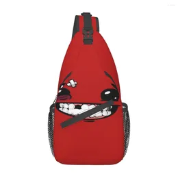 Duffel Bags Meat Boy Face HD Chest Bag Fashionable Polyester Fabric Travel Cross Multi-Style