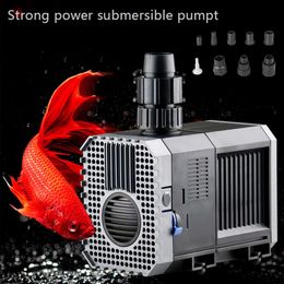 Pumps Aquarium Submersible Water Pump 5005000L/H 220240V Fountain Philtre Fish Pond Quiet Water Pump Tank Bottom Suction Pump