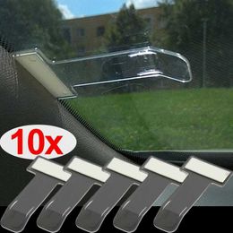 Universial Car Parking Ticket Clip Auto Fastener Card Bill Holder Mount Storage Organiser Styling Windshield Stickers Clips