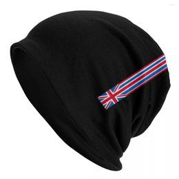 Berets Union Jack UK Skullies Beanies Caps Unisex Winter Warm Knitted Hat United Kingdom British Flag Bonnet Hats Outdoor Ski Cap