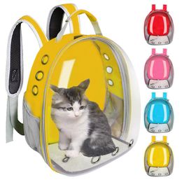 Strollers Breathable Pet Cat Carrier Bag Transparent Space Pets Backpack Capsule Bag For Cats Puppy Astronaut Travel Carry Handbag Outdoor