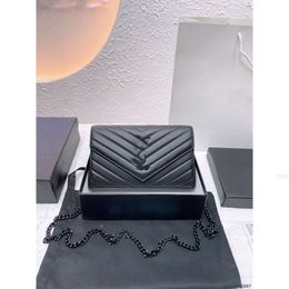 Evening Bags Evening Bags Top Quality Designer LOULOU Bag Large Shoulder Chain Clutch Bags Purses Genuine Calfskin Leather Gro