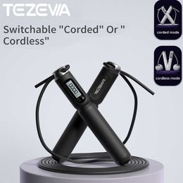 Jump Ropes TEZEWA Wire Cordless Jump Rope Fitness Exercise Jump Ropes Jumping Skipping Rope Exercise Equipment Lose Weight Professional P230425