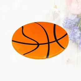 Pillow 1pc Round Shape Floor Pad Basketball Pattern Household Door Rug PC Chair Mat El Foot Carpet