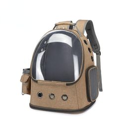 Strollers Cat Carrier Kitten Backpack Space Capsule Bubble Breathable Portable Pet Bag Dog for Travel and Hiking