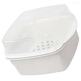 Double Boilers Microwave Vegetable Steamer Box Layer Plastic Kitchen Steaming Case With Lid For Cooking Supply Daily Use