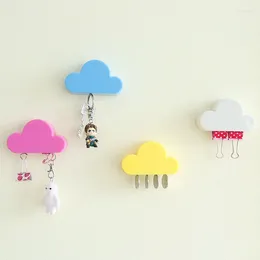 Hooks Minimalist Cloud Shape Magnetic Key Holder Anti-lost Securely Home Metal Gadgets Magnets Fixed Wall Organisation Storage Rack