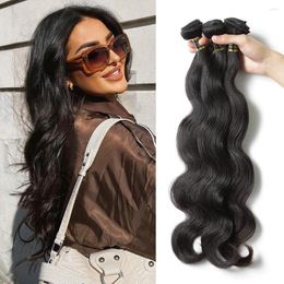 Melodie Brazilian Remy Human Hair Weave Body Bundles Loose Wave Natural Colour 28 30 32 34 40 Inch Wavy