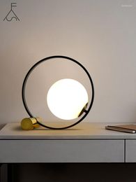Table Lamps Nordic Modern Minimalist Bedside Lamp Led Desk Bedroom Study Office Living Room Post-modern Creative
