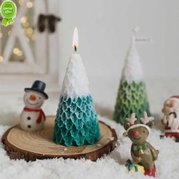 Christmas Tree Scented Candles Home Decoration DIY Creative Merry Christmas Santa Tree Candles Ornament Birthday Xmas Gift