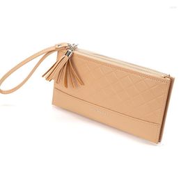 Wallets 2023 Wallet Card Bag Large-Capacity Coin Purse Long Portable Ladies Compact Rhombus Clutch