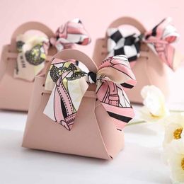 Gift Wrap 1PC Small Leather Candy Box Packaging Blue Bags For Accessories Cosmetics Package Boxes Weddingfavors Baby Party