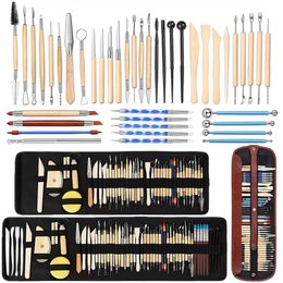 Other Home Garden Pottery Clay Sculpting Tools Kit 861 PcsSet Ceramic Wax Clays Carving for Art Craft Modelling Tool Set 231124