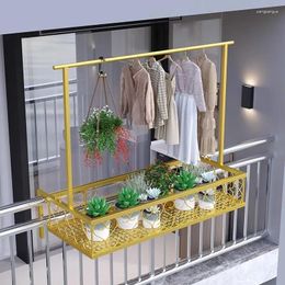 Kitchen Storage Balcony Clothes-free Drying Rod Stainless Steel Guardrail Windowsill Outdoor Shoes Rack