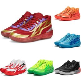 Scarpe di alta qualità Lamelo Uomo Ball Mb 2 Scarpe da basket Mb.02 02 Honeycomb Phoenix Phenom Flare Lunar New Year Jade Orange 2024 S Scarpe da ginnastica