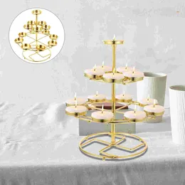 Candle Holders Butter Lamp Holder Decorative Base Metal Stand Tapered Candlestick Vintage Birthday Decoration Girl