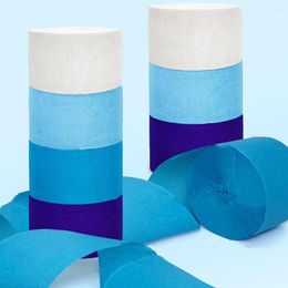 Decorative Flowers 8 Rolls 4.5 25CM Crepe Paper Roll Ribbon Streamers Flower Tassel Craft Making Wrapping Gifts Packing Material