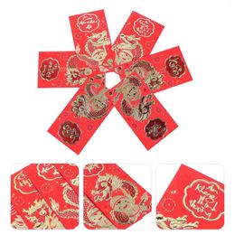 Garden Decorations 6Pcs Zodiac Delicate Pattern Red Envelopes The Year Of Money Bag