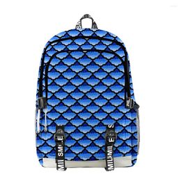 Backpack Classic Novelty Scale Squama Student School Bags Unisex 3D Print Oxford Waterproof Notebook Multifunction Travel Backpacks