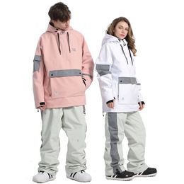Skiing Suits Luminous Pullover Sweater Women's or Men's Snow Suit Wear Snowboarding Clothing Winter 15K Waterproof Costume Ski Jackets Unsex 231127
