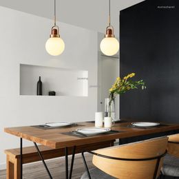 Pendant Lamps Nordic LED Lights Glass Light Fixtures Loft Hanging Lamp Living Room Luster Modern Lighting Kitchen Accessories