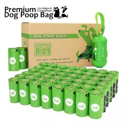 Bags Biodegradable Dog Excrement Bag Poop Supplies Bag EarthFriendly 360/720 Counts 5 Micron Convenient Firm Waste For Cat Products