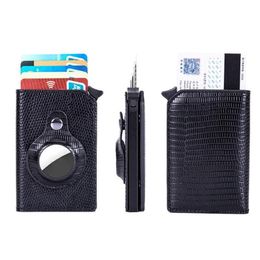 Wallets Men Women Card Cover Anti-theft Smart Wallet Tracking Device Slim RFID Holder For Air Tag291I