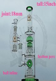 Beaker bong hookah color beaker water pipe ice catcher tall 15quot heavy bongs dab oil rigs8786682