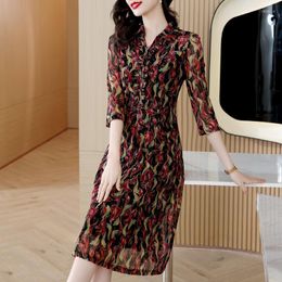 Casual Dresses 2023 High-end Skirt Fashion Large Size Middle-aged And Elderly Women's Mother Spring Dress