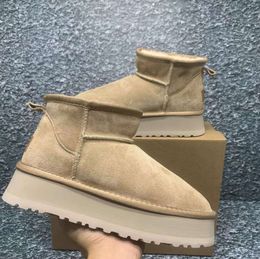 UGGsity Australian Womens boots Tasman Tazz winter sheepskin slippers chestnut classic Ultra mini suede wool snow boot platform Fur slides designer ankl booties