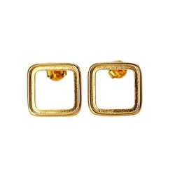 925 Sterling Silver 10x10mm Cushion Semi Mount Stud Earrings fit Amber Turquoise Garnet Opal Gemstone Setting Women Fine Jewellery