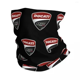 Scarves Ducatis Moto Superbike Bandana Neck Gaiter Printed Balaclavas Wrap Scarf Multi-use Cycling Hiking For Men Women Adult Windproof