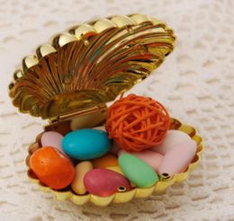 10pcsset Wedding Favour Box DIY Bright Colours Shell Shape Party Supplies Surprise Candy Storage Teatime Birthday Jewellery Case9827144