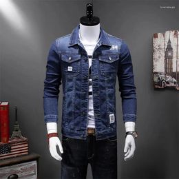 Men's Jackets Spring And Autumn Denim Jacket High Quality Business Casual Slim Jean Coat Male Classic Fashion Brand Cowboy Clothing