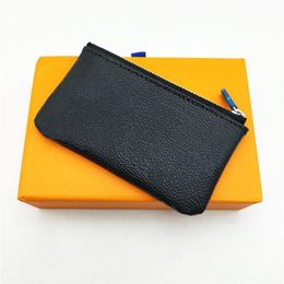 Fashion Men Women Check Plaid Style Designer Coin Purse Classic Lady Kids Small Luxury Pounch Key Wallet Mini Wallets With Box214G