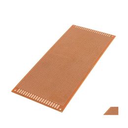 Pcb Pcba Electric Unit 10Cm X 22Cm Single Side Copper Prototy Paper Printed Circuit Test Board Prototype Breadboard Drop Delivery Dh48Y